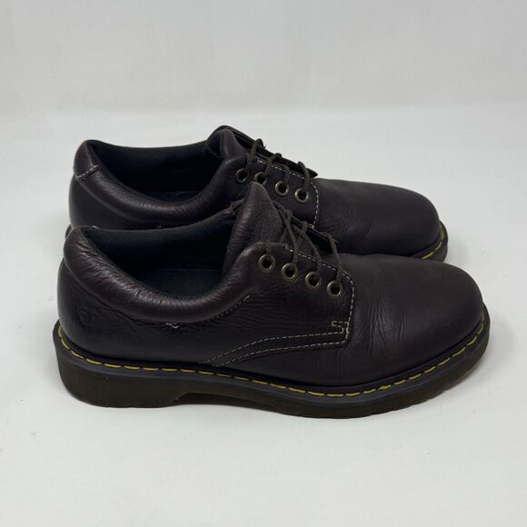 Dr Martens Boston Shoes Mens 10 Brown Leather 4 Eye Lace Up Oxford Casual Unisex main image 6